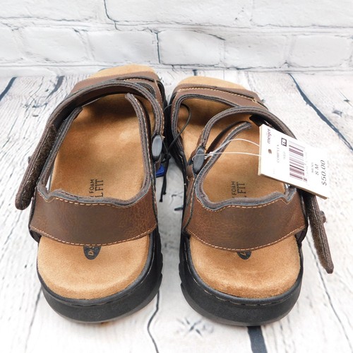 DR SCHOLL'S Sandals Men's size 8 Complex Cool Fit Memory Foam brown NWT - Picture 6 of 12