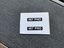 Scalextric C84 Triumph TR4a Number Plates (Pair)