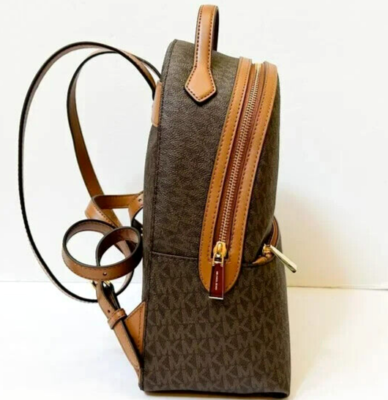 ?MICHAEL KORS VALERIE MEDIUM BACKPACK BROWN LOGO SIGNATURE  display picture 3