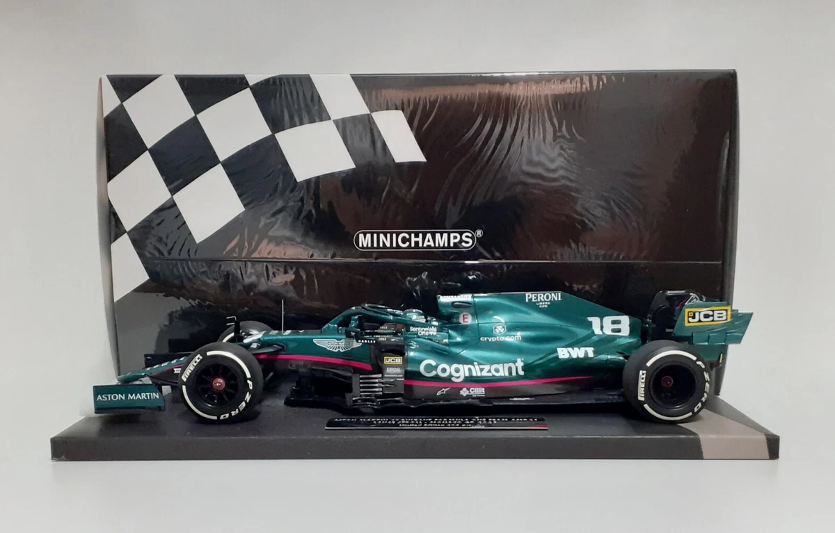 Model Car Scale 1:18 MINICHAMPS Formula 1 Aston Martin L.Stroll Monaco 2021