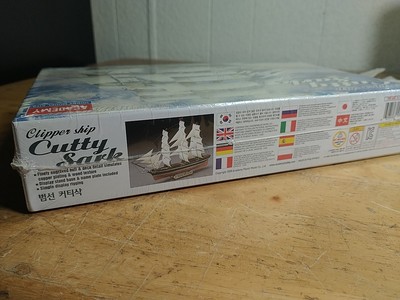 Academy Clipper Ship Cutty Sark Model Kit 1/350 Scale Sailboat Display Hobby