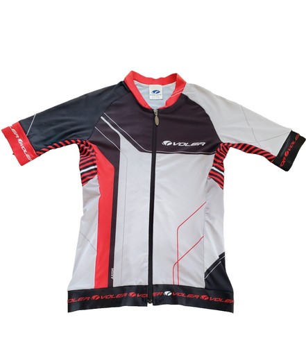 Vintage Voler Rock Shox Cycling Jersey Mens Large Multi Colorblock