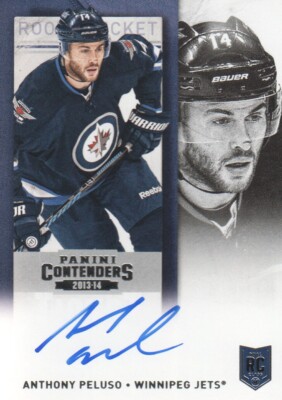 2013-14 Panini Contenders #202 Anthony Peluso RC Auto - NM-MT
