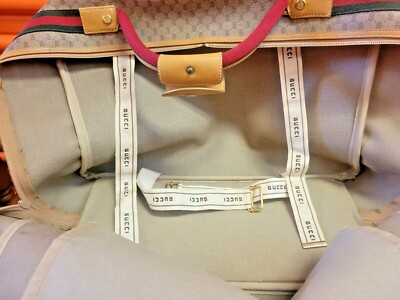 VINTAGE 1980s Authentic GUCCI TRAVEL BAG Number 012-39-4863