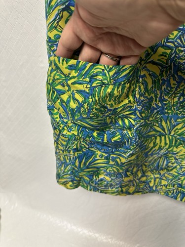 Abito vintage Lilly Pulitzer in seta con tasche gatto della giungla taglia 4 senza maniche - Foto 5 di 8
