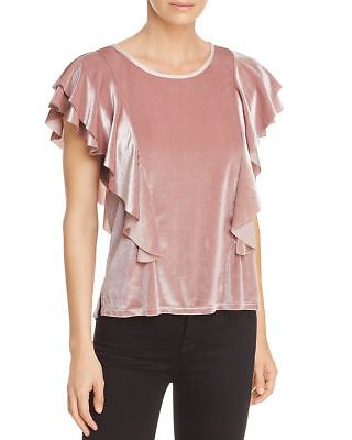 velvet ruffle top