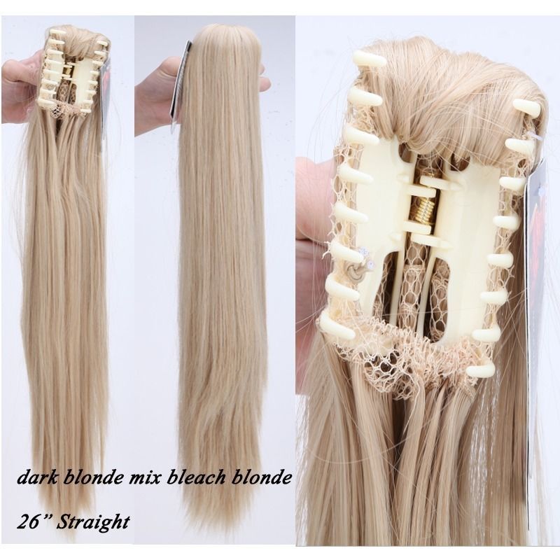 S-noilite Clip-In Ponytail Hair Extension - Synthetic Curly/Wavy/Straight - One Piece Clip
