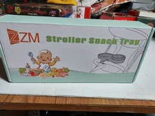 ZZM Universal Baby Stroller Snack Tray And Cup Holder, Washable Durable