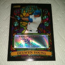 Delwyn Young 2008 Stadium Club Beam Team AUTOGRAPH #BTA-DY Los Angeles Dodgers