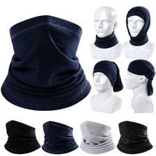 Winter Fleece Neck Warmer Gaiter Tube Scarf Ski Half Face Mask for Cold Weather