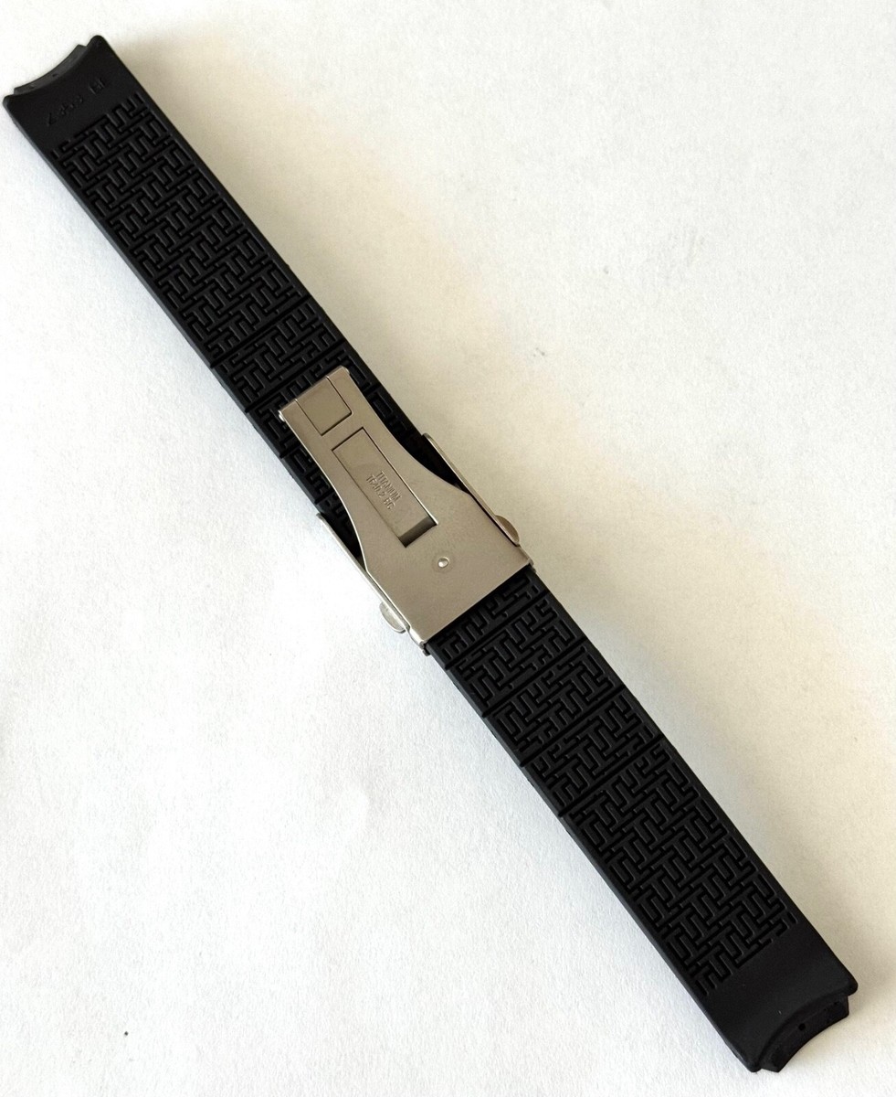 Original Tissot T-Touch For Z253/353 BLACK Rubber Band Strap with