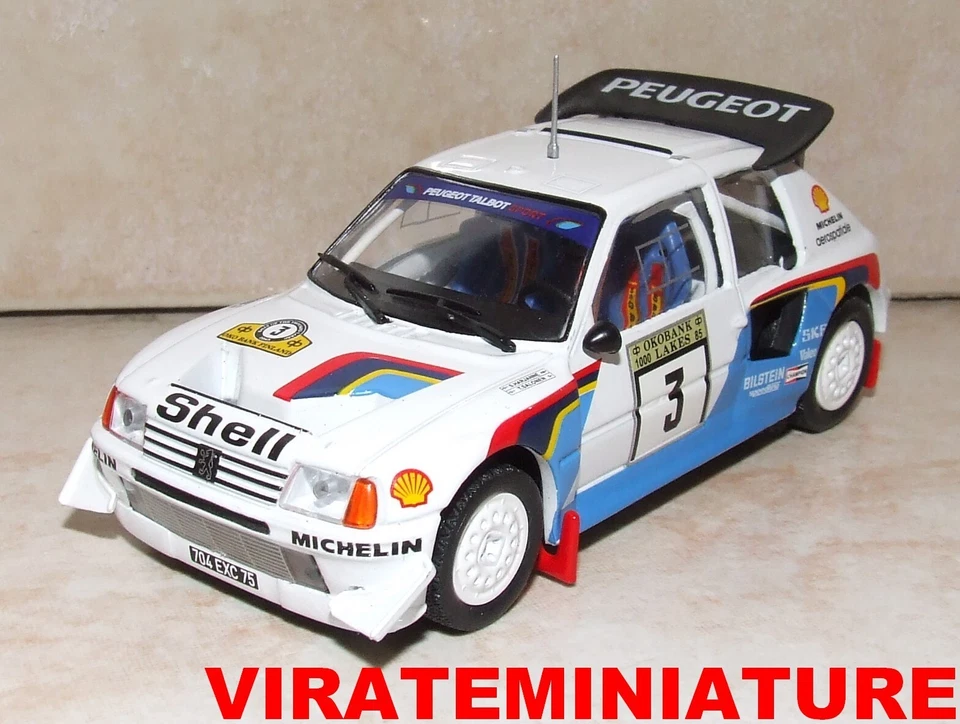 PEUGEOT 205 TURBO 16 E2 WINNER RALLYE 1000 LACS 1985 TIMO SALONEN IXO RALLY CAR - Photo 1/1