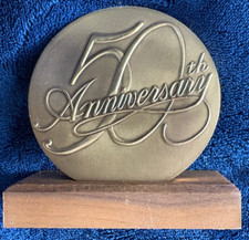 1984 John Deere Employee Credit Union Collectible Brass Medallion 50 Anniversary