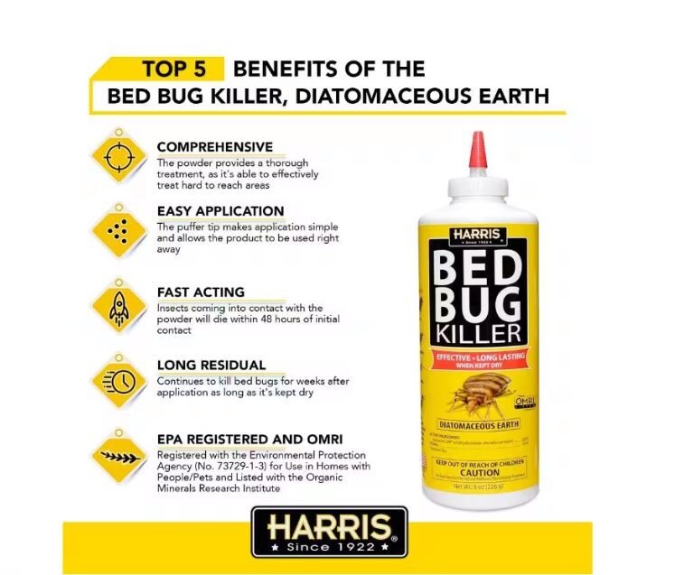 Bed Bug Flea Egg Killer Powder House Room Treatment Diatomaceous Photo Inspiration