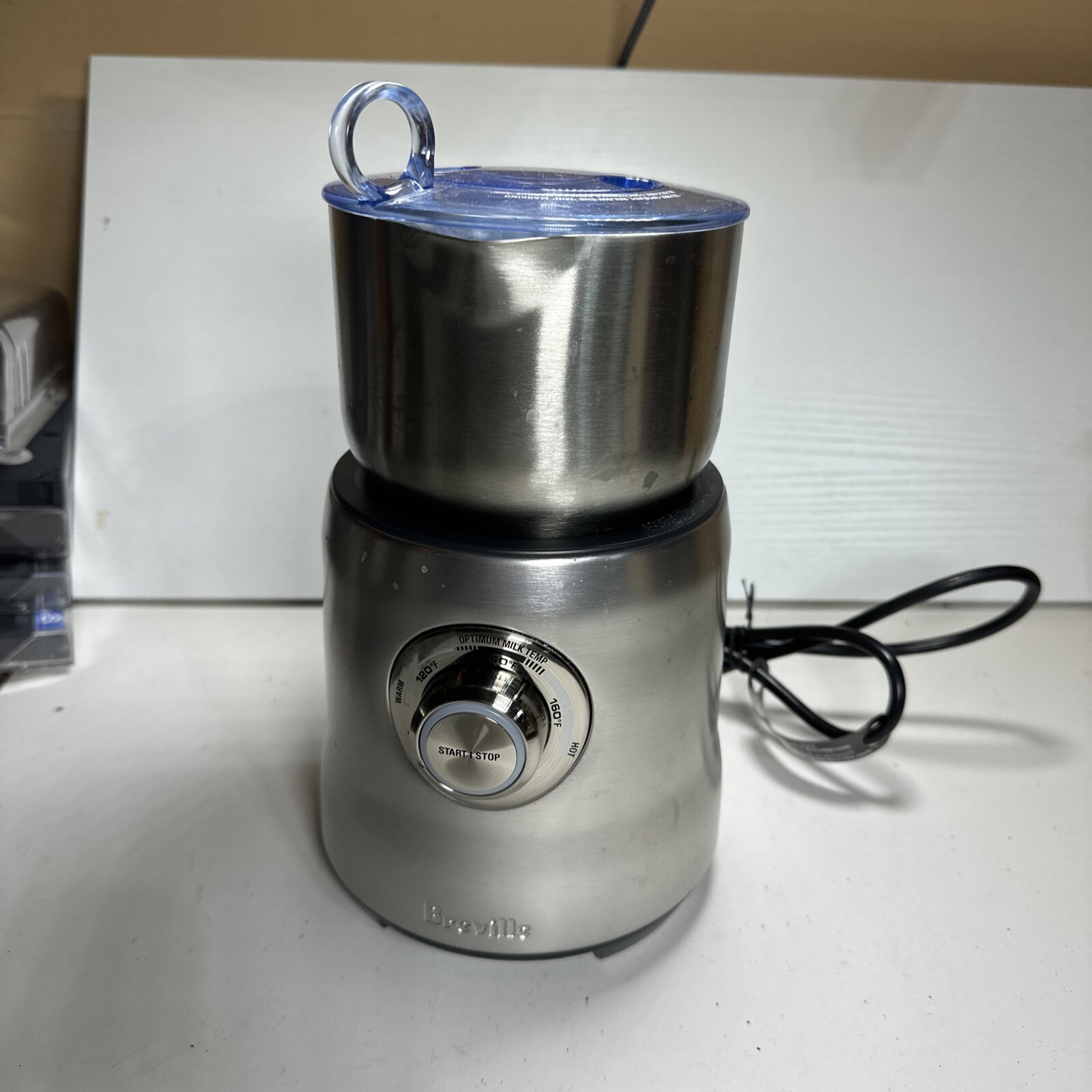 Breville Milk Cafe Milk Frother Stainless Steel ModelBMF600XL With 1