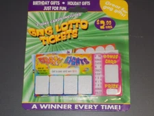 3 GAG LOTTO TICKETS Fake Lottery Scratch Off Joke Gags Gift NEW IN PACKAGE