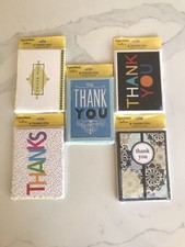 BRAND NEW Hallmark Expressions 8 Thank you Cards Notecards Blank 5 Pack