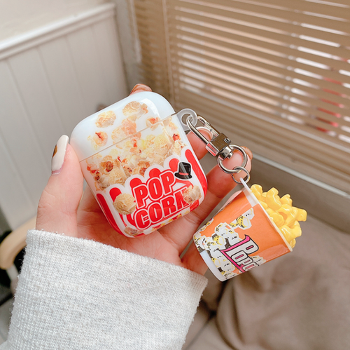 ON SALE!!! Popcorn AirPods Case Apple AirPods Pro Cute Apple snack GIFT - Foto 7 di 11