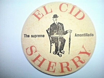 Vintage EL CID SHERRY / DUFF GORDON Cat No'?? - Bierdeckel / Untersetzer 
