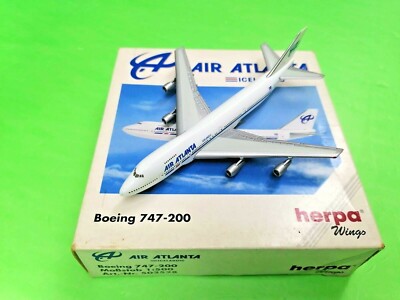Herpa Wings 1:500 502528 AIR ATLANTA ICELANDIC B747-200 - Diecast Airplane Model