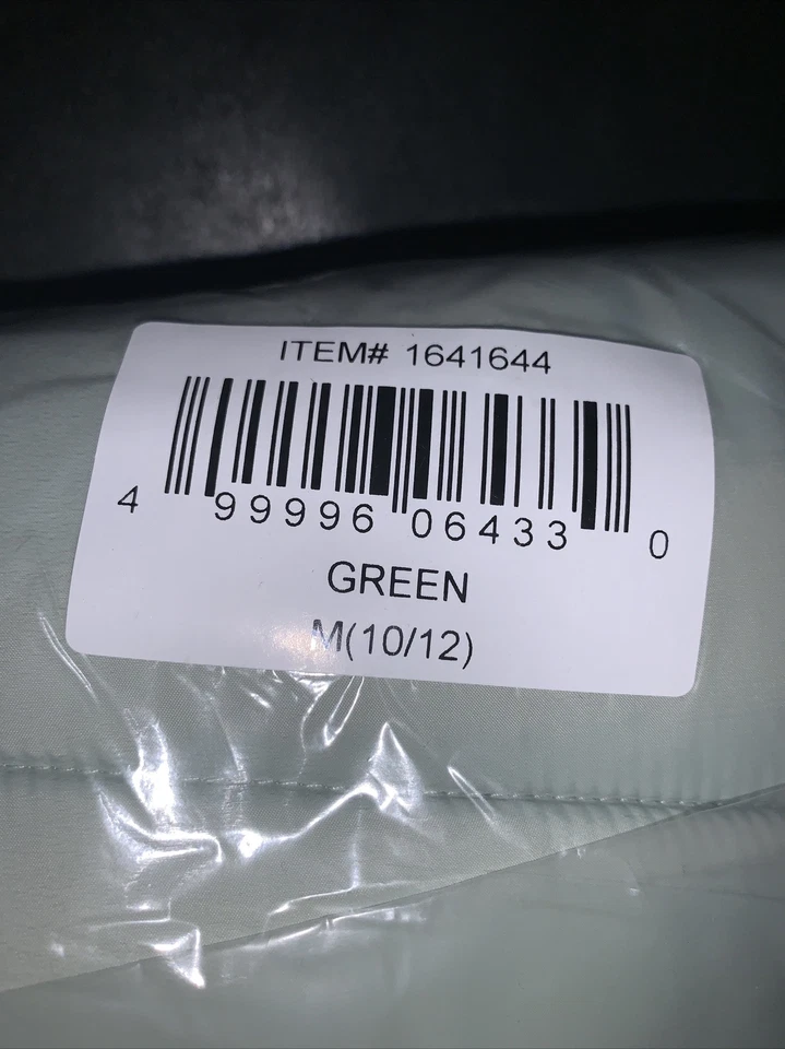 Chaqueta acolchada para niña Rothschild invierno piel sintética con capucha cremallera completa talla verde M10/12 Foto 4 de 4