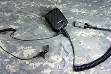 TRI THALES 6-Pin Handmic With Air Duct Earphones PRC152 148 MBITR HARRIS RADIO