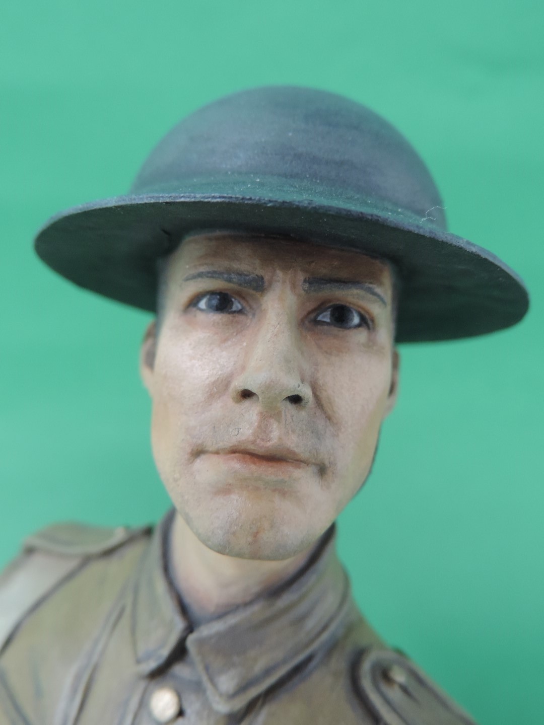 WW1 British Tommy Tin Hat Resin Military Bust Studio Painted L6 eBay
