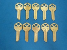 LOT OF TEN LOCKSMITH KW1 KEY BLANKS FITS KWIK...