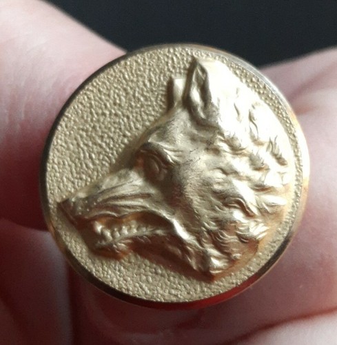 ANCIEN BOUTON DE chasse,tenue,vènerie,équipage de Jaligny/Besbre.patte de loup EUR 226,00 - FR