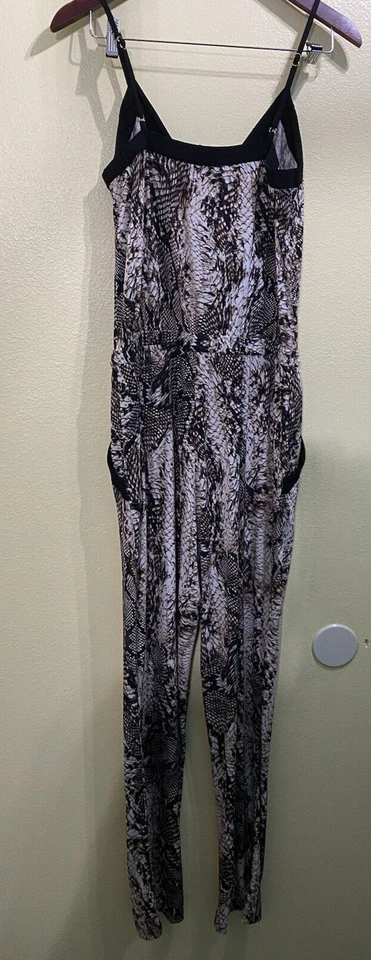 CACHE Womens Snakeprint Pant Jumpsuit- Sz 8 - Image 2 of 4