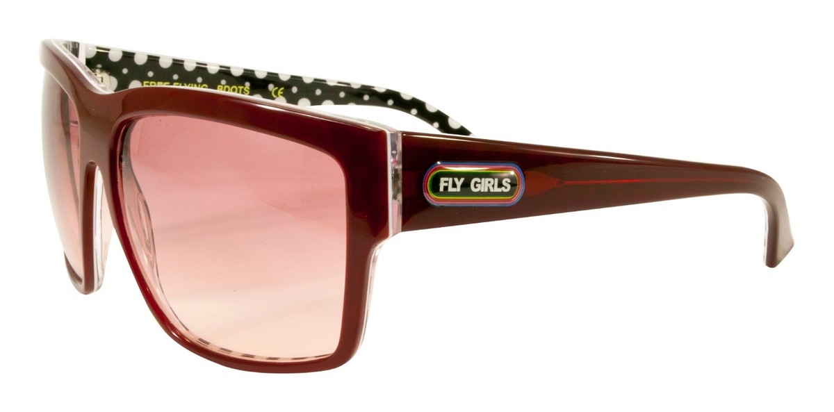 BRAND NEW Black Flys x FLY GIRLS Sunglasses FREE FLYING SHINY