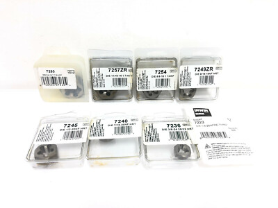 Irwin Hanson 8 Piece Lot Hex Threading Die Set 1/4-3/4'' UNS UNF HRT Rethreading