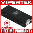 VIPERTEK Stun Gun Micro Mini BLACK VTS-881 Rechargeable LED Flashlight