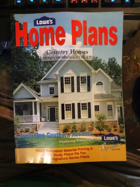 Lowe s Home Plans Country Homes Signature Series eBay