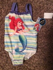 Girls Infant 24M Ariel Little Mermaid Swimsuit NEW