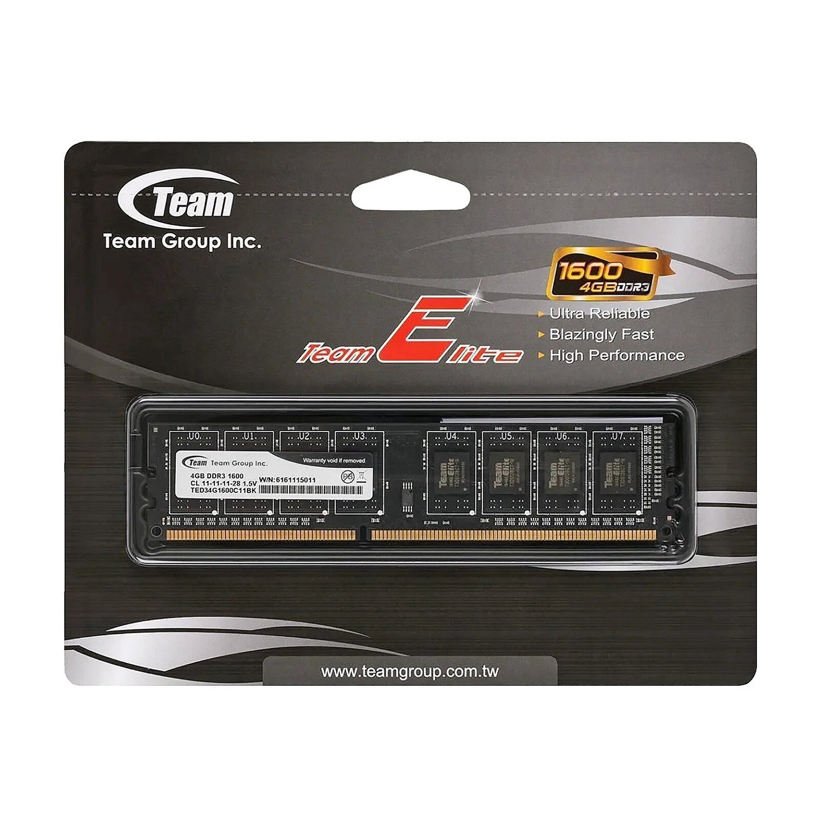Team Group DDR3 SDRAM Computer Memory (RAM) 1 Modules