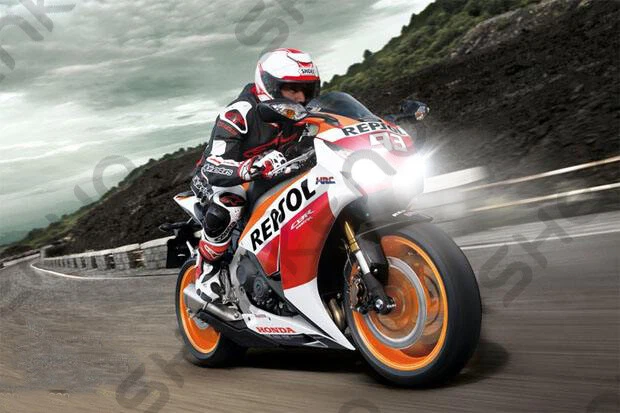 Kit de 2 bombillas LED para Kawasaki Z1000 2003-2013 KLR650 2008-17- 2x H7 6000K Foto 4 de 4