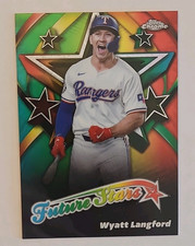 Topps 2025 Chrome Future Stars Wyatt Langford #FS-13 Rangers Insert
