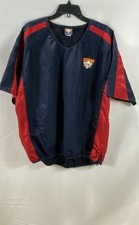 Cooperstown Dreams Park Men's Pullover Cage Jacket Windbreaker Navy Red Size L