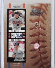 Cal Ripken Jr/ Don Mattingly 2--5 Donruss Leather &Lumber Rivals/2000 MLB!!