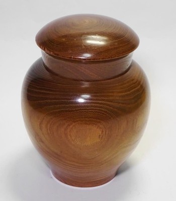Hokkaido Sakai Kogei Wooden Tea Caddy Tea Utensil, Handcrafted, 12cm Used