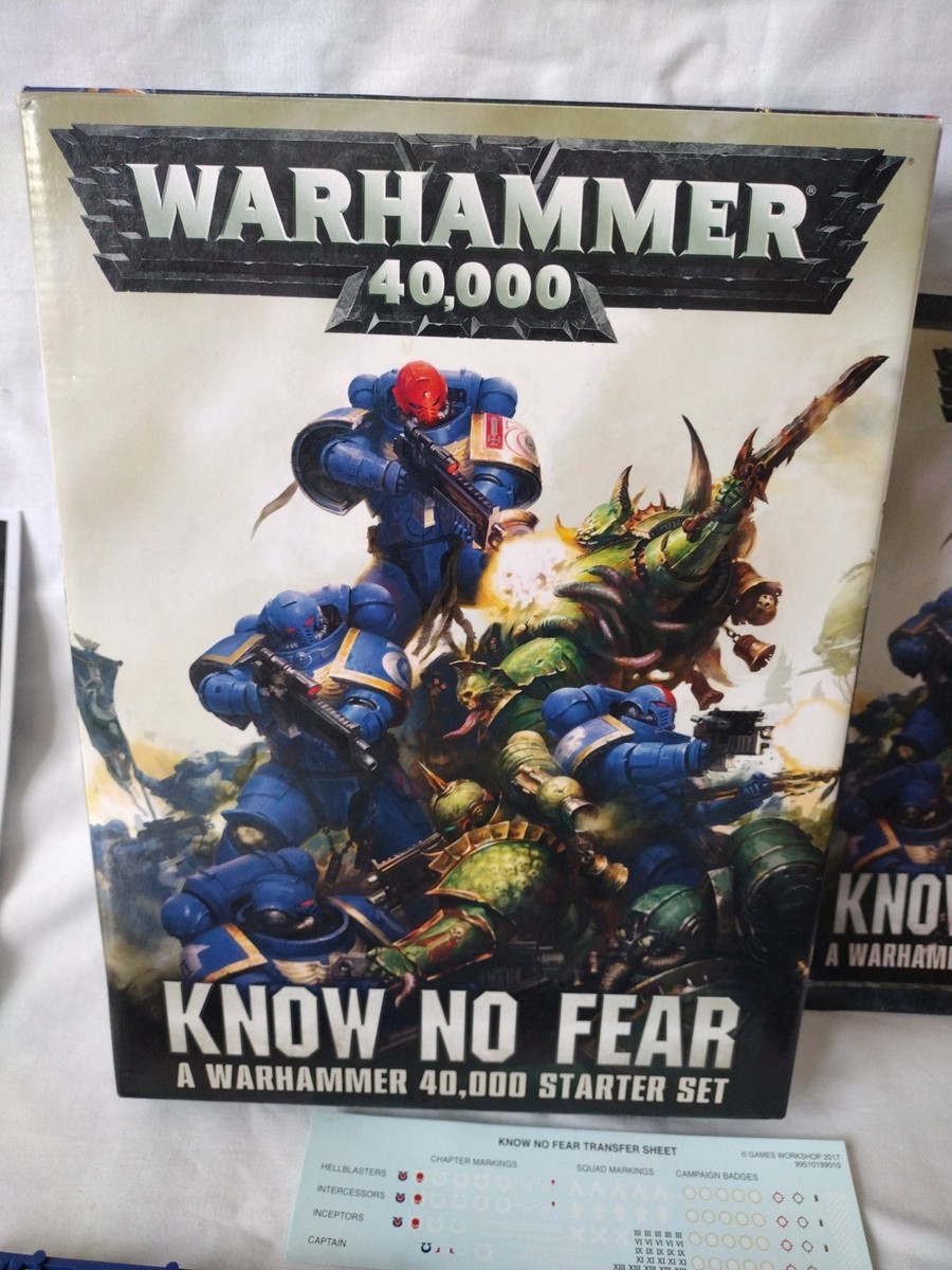 Warhammer 40K Know No Fear Starter Set Games Workshop INCOMPLETE