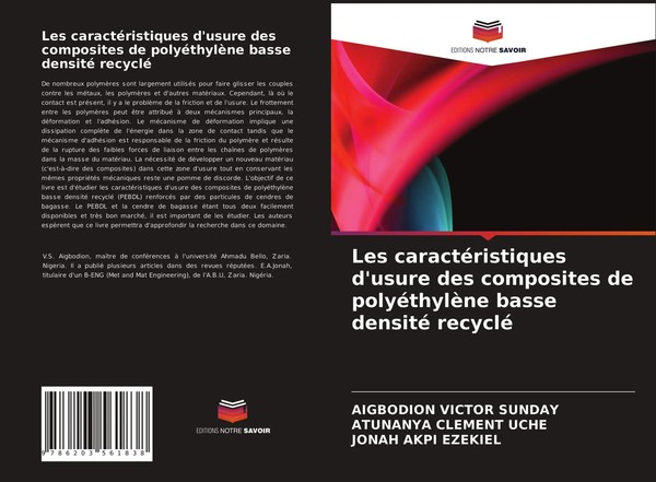 Les CaractéRistiques D'usure Des Composites De PolyéThylèNe Basse Densité...-image