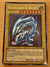 Yu-Gi-Oh Blue-Eyes W. Dragon SDK-G001 Ultra Rare German Vintage Blue Eyes