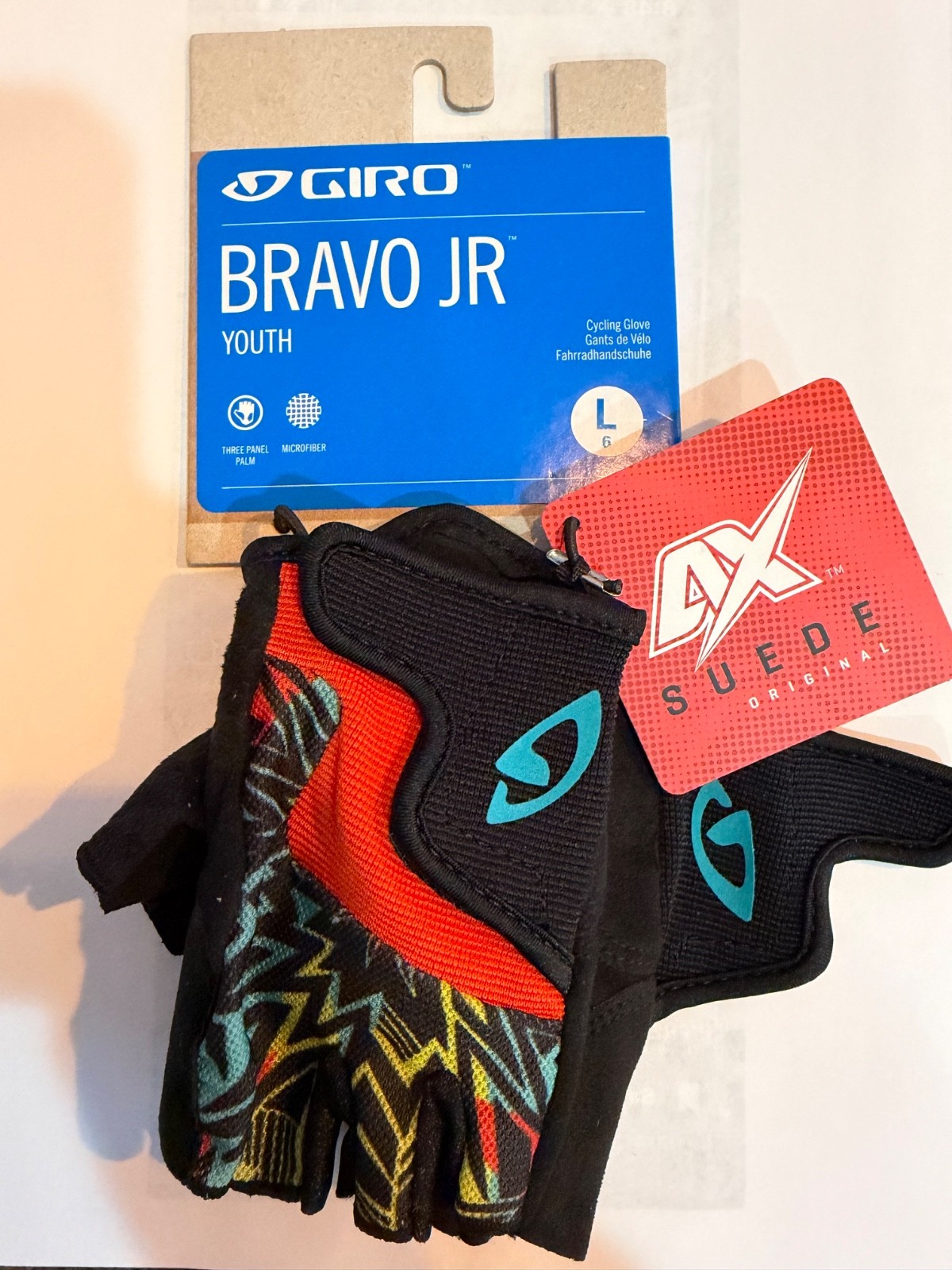 Giro Bravo Jr Cycling gloves Suede New