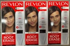 3 Revlon ROOT ERASE Permanent Hair Color Touchup Hair Dye #3 BLACK  Discontinued