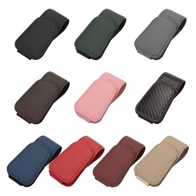 Multifunction Sunglasses Document Ticket Card Holder Car Sun Visor Glasses Mount