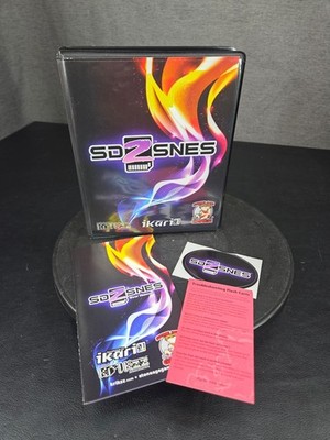 SD2SNES for Super Nintendo Console CASE ONLY NO CARTRIDGE w/ Manual & Sticker