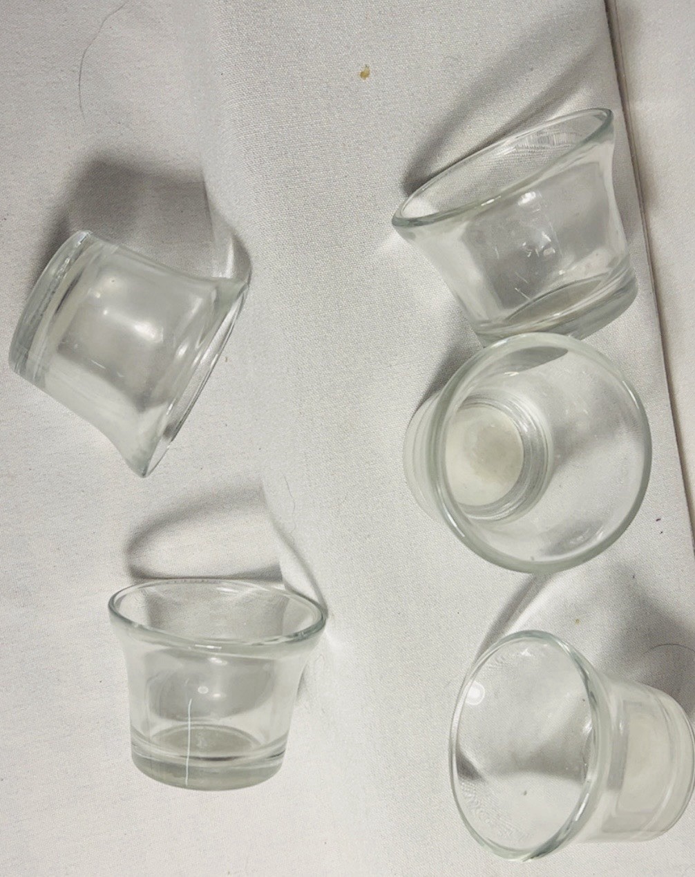 LOT OF 10 Clear Glass Votive Candle Holder | Wedding Table Decor | Tealight Cup