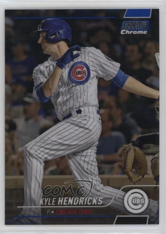 2022 Topps Stadium Club Chrome Blue Refractor 31/199 Kyle Hendricks #18 15kw
